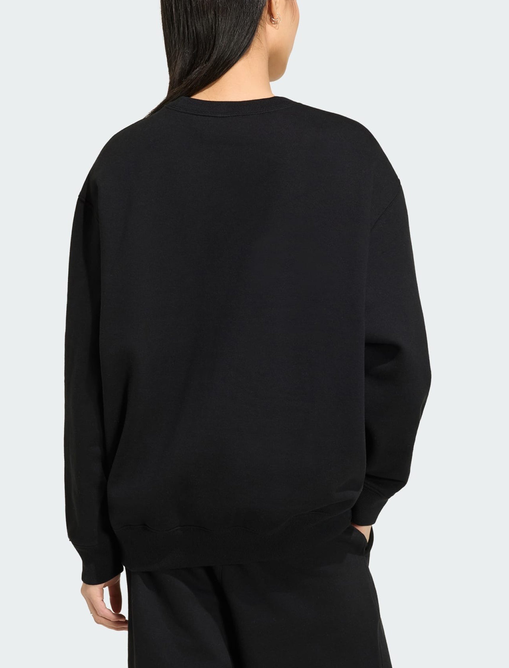 Felpa Adidas Essentials Crew Long Fleece OS KT2275 Black