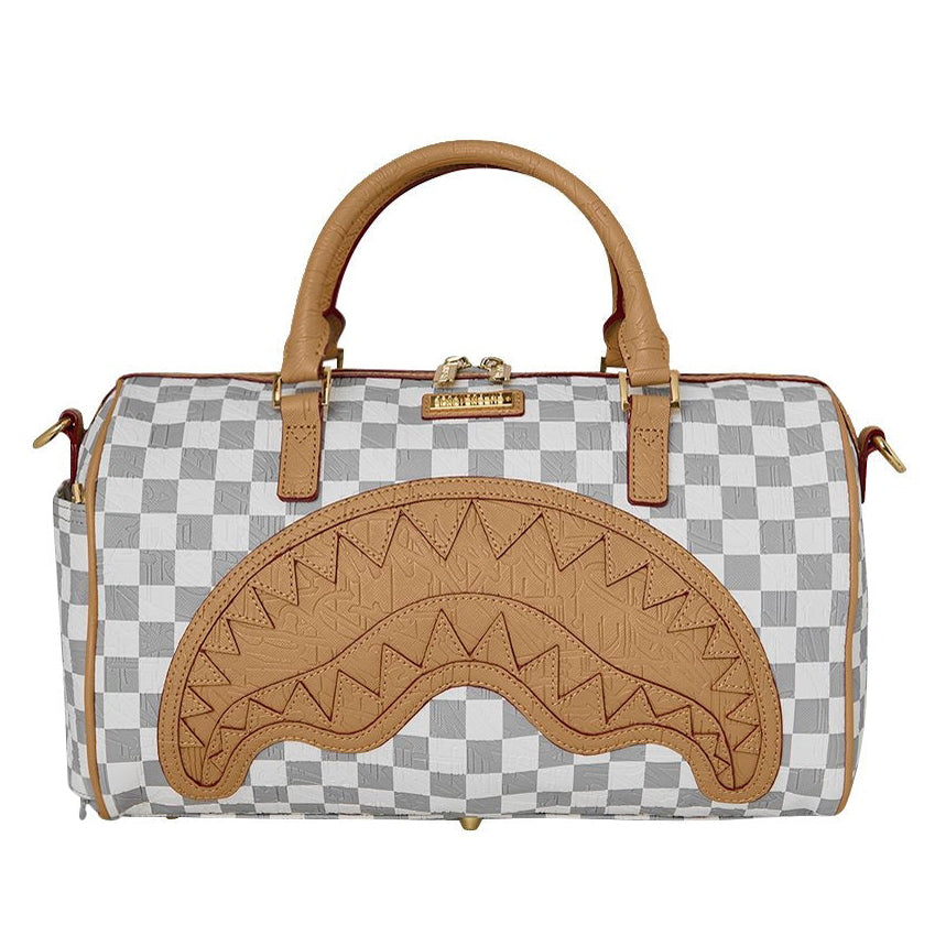 Bauletto Sprayground Embossed Cream Check Mini Duffle 910D9398NSZ