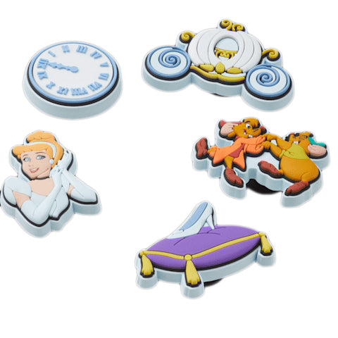 Jibbitz Crocs Disney Cinderella 5 Pack CR.4971 JIB multicolore - Charm Cenerentola accessori scarpe Crocs unisex