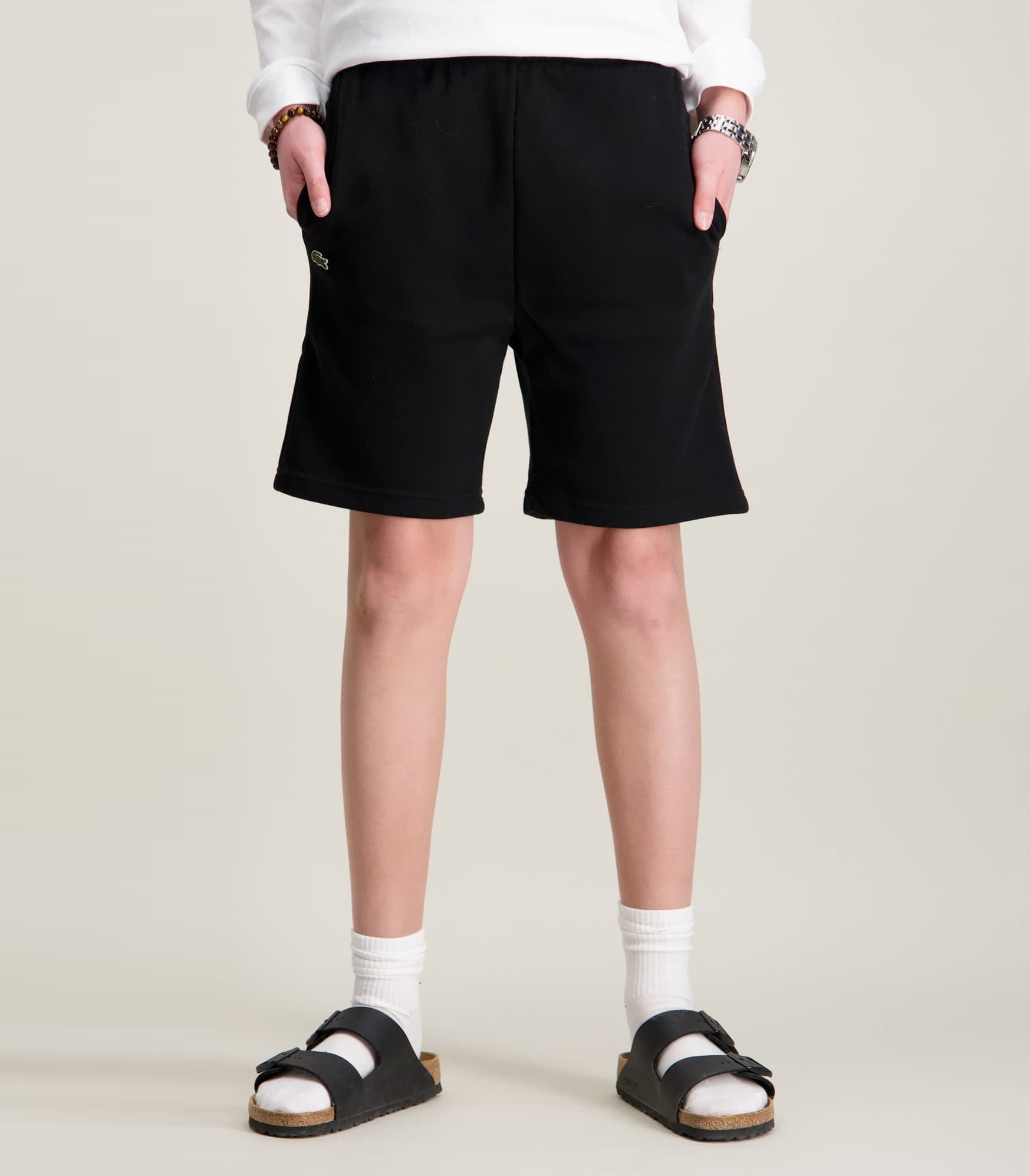 Shorts Lacoste LCB Core French Terry 947447-k96 Nero Unisex bambino