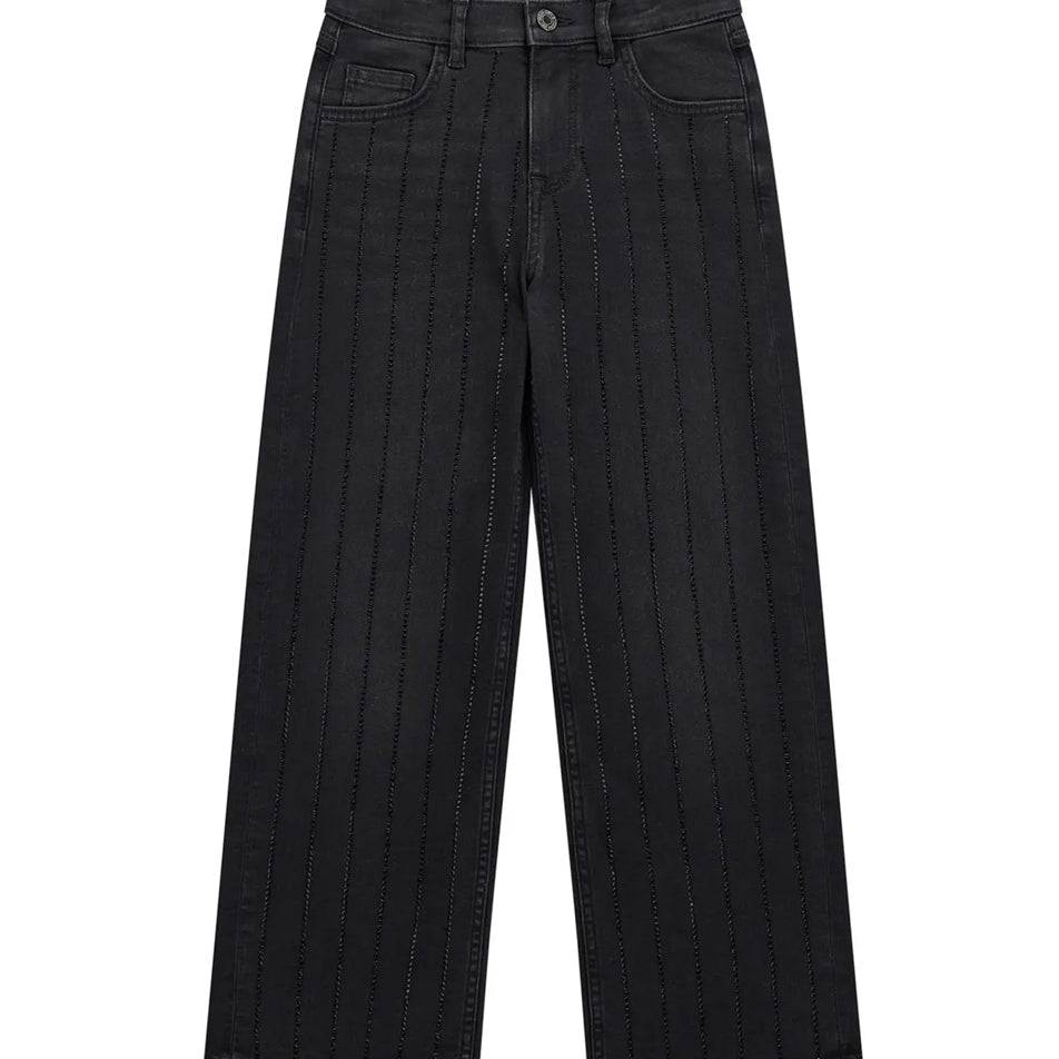 Jeans a gamba larga GUESS J5BA15 Black Bambina