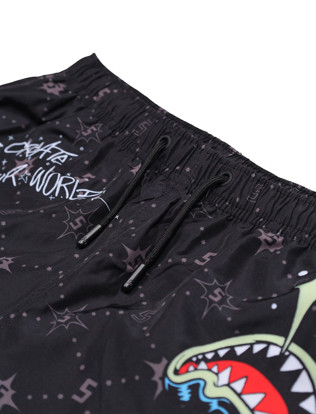 SPRAYGROUND SP927BLK Pantaloncini da Bagno Create Your World Uomo Nero