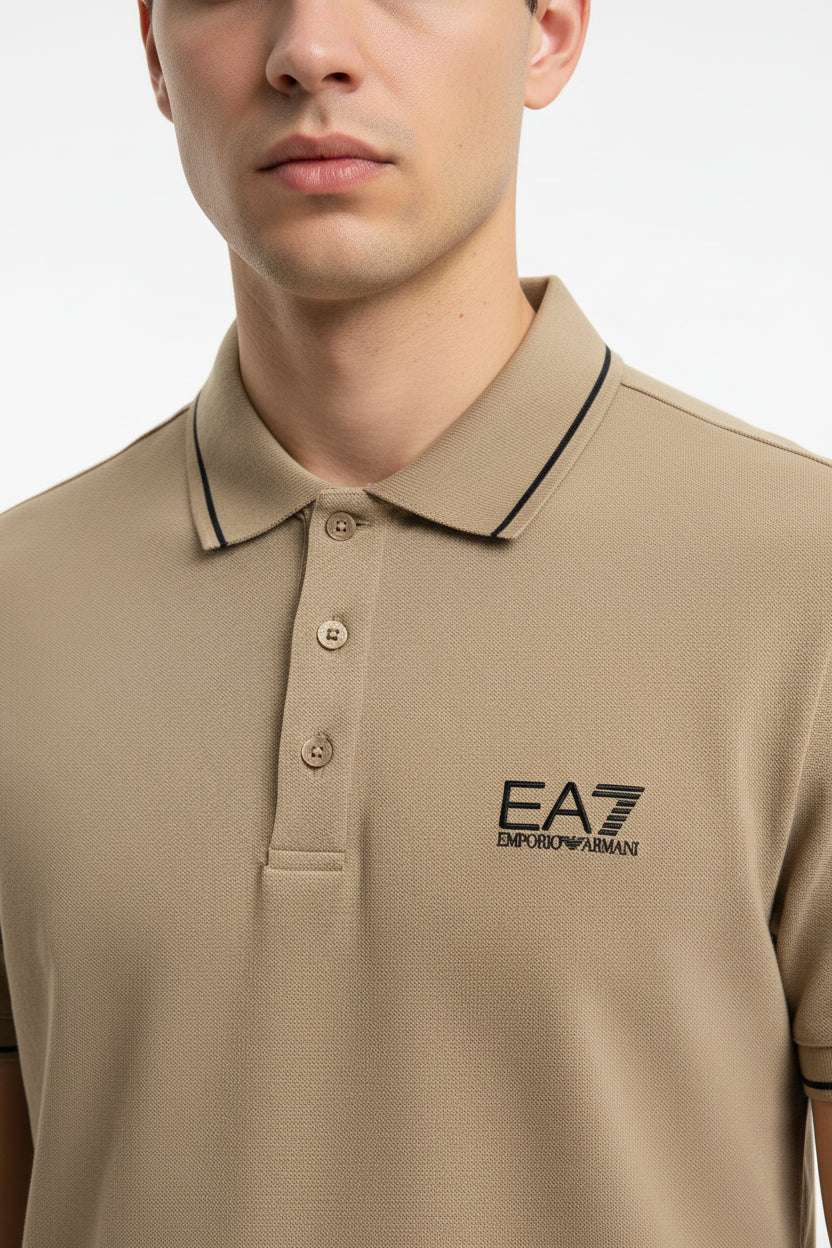 Polo PJVUZ EA7 EMPORIO ARMANI colore Roasted Cashew U6167