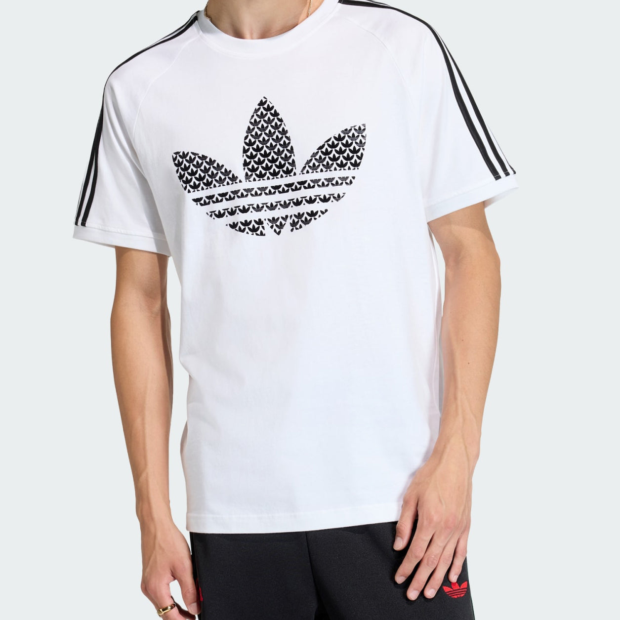 T-shirt Adidas Monogram Infill 3S Tee KD1360 White Uomo