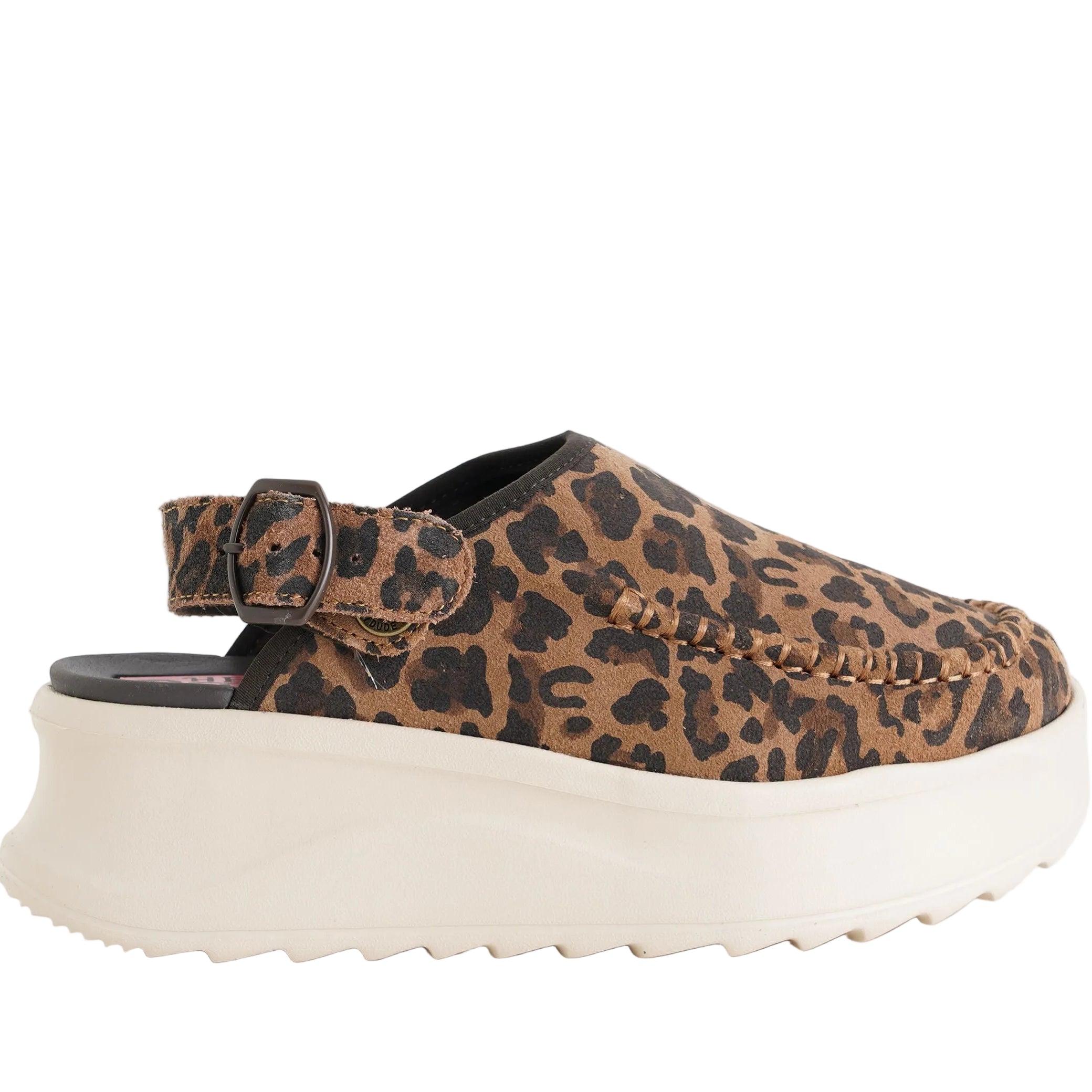 Sabot slingback Hey Dude Delray Clog Suede HD.44259 Brown Leopard