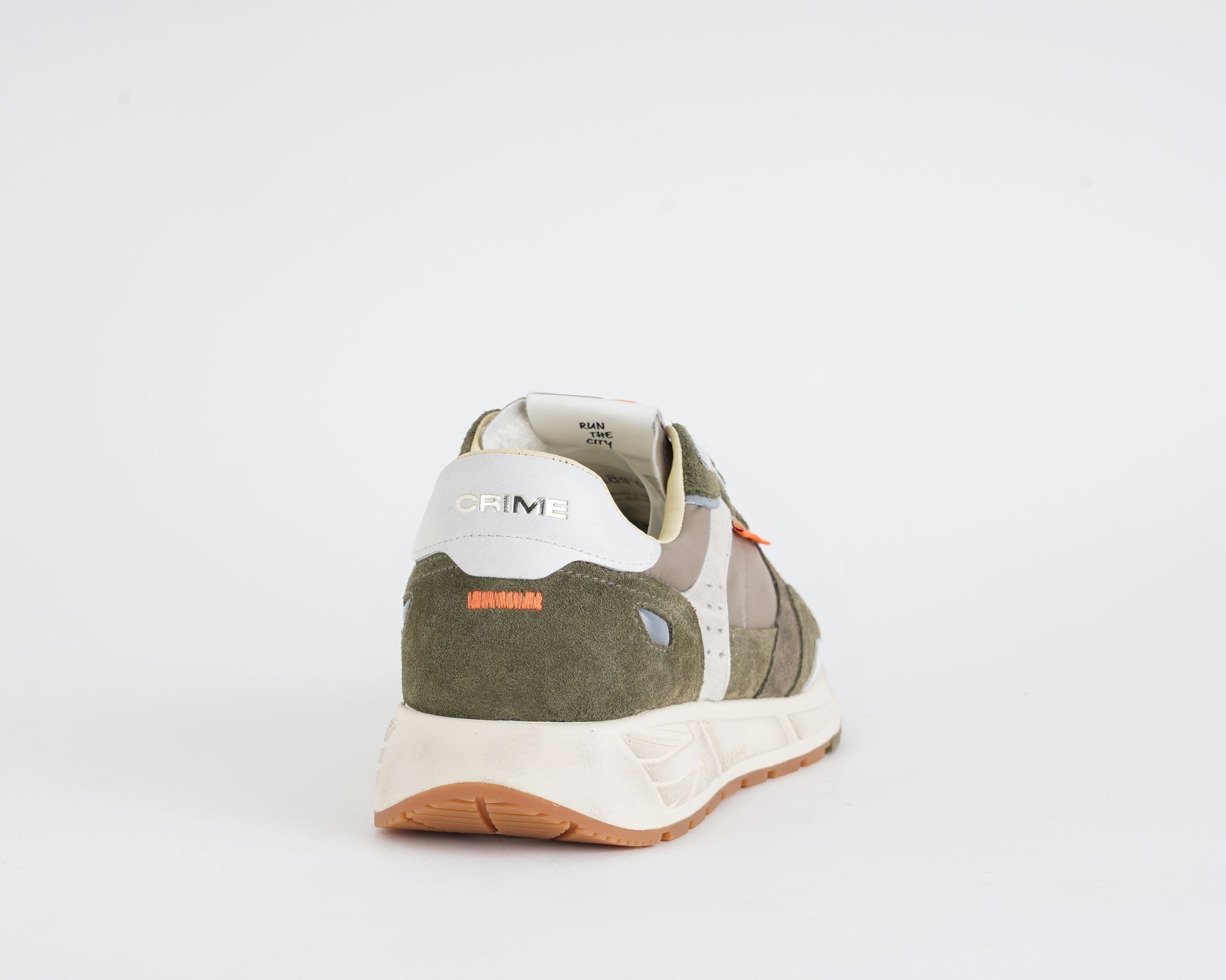 Crime London Rush 19603PP8.80 – Sneakers uomo Beige/Verde Toast Brown