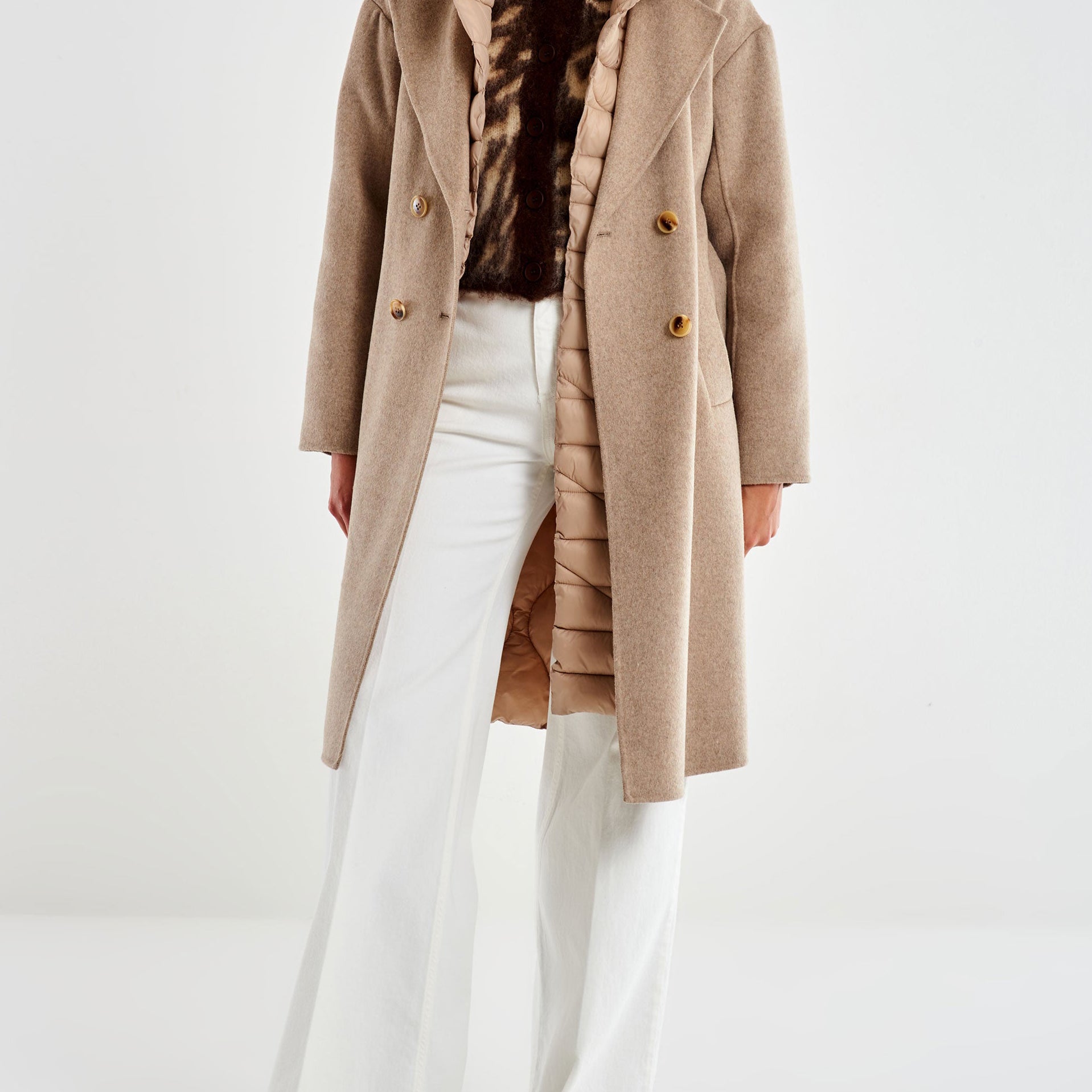 Cappotto VICOLO TF0028 Tortora Donna