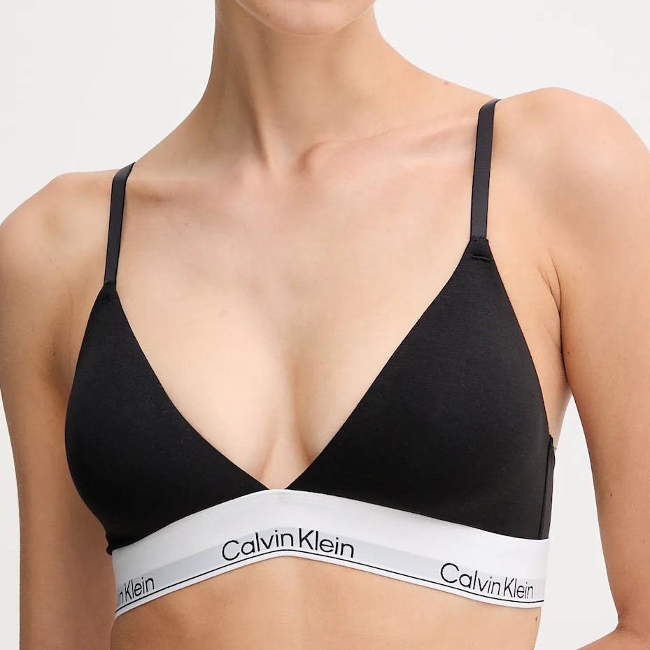 Reggiseno a triangolo Calvin Klein Underwear LV00QF8498 nero Donna
