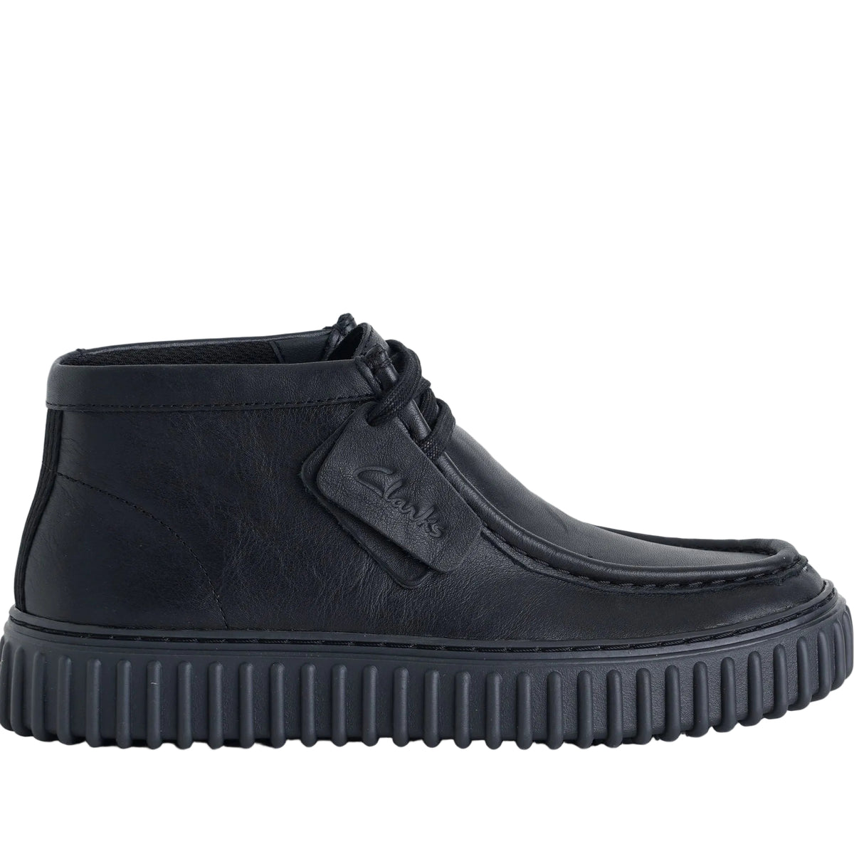 Stivaletti in pelle Clarks Torhill Hi 26178264 Nero Uomo