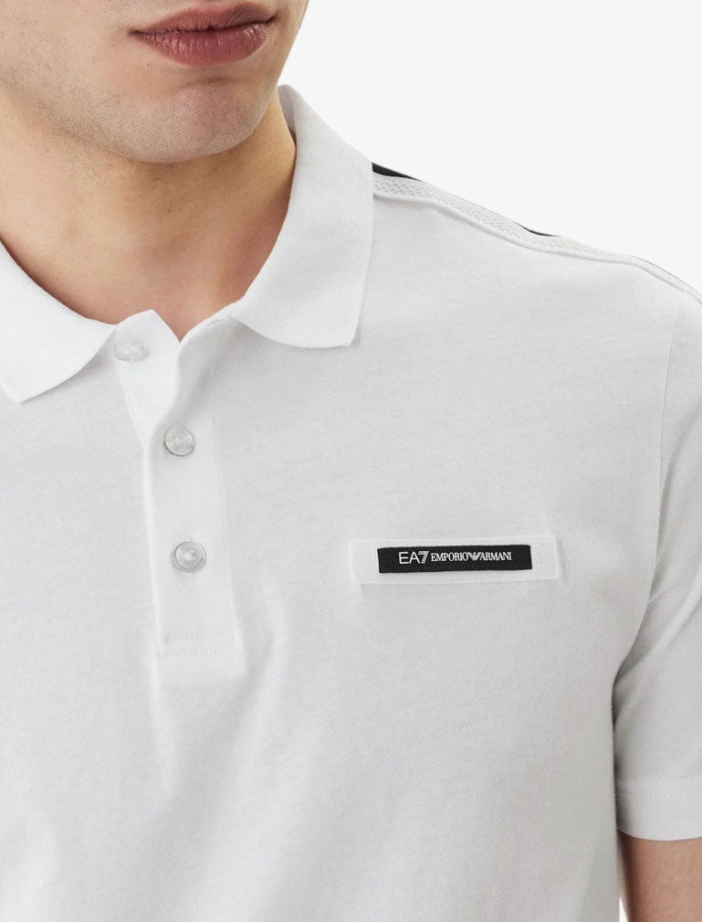 Polo AF10375 EA7 EMPORIO ARMANI colore White U0002