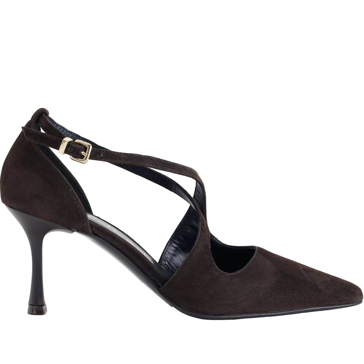 Décolleté in camoscio Albano Serene 4347 Moro Donna