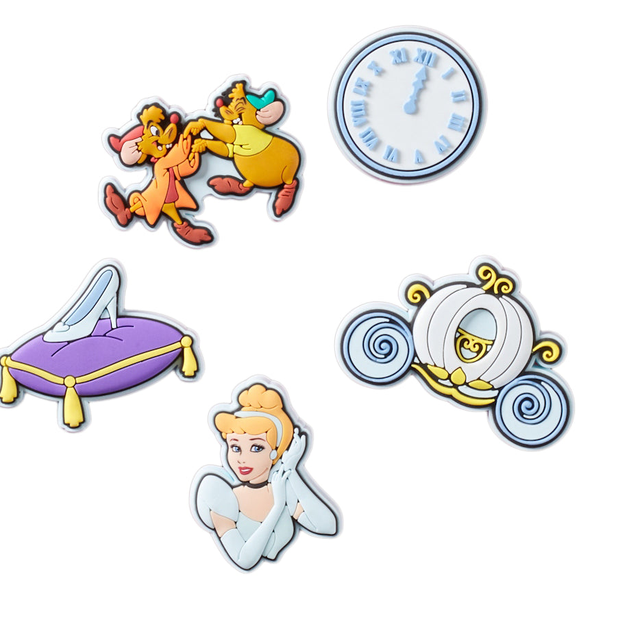 Jibbitz Crocs Disney Cinderella 5 Pack CR.4971 JIB multicolore - Charm Cenerentola accessori scarpe Crocs unisex