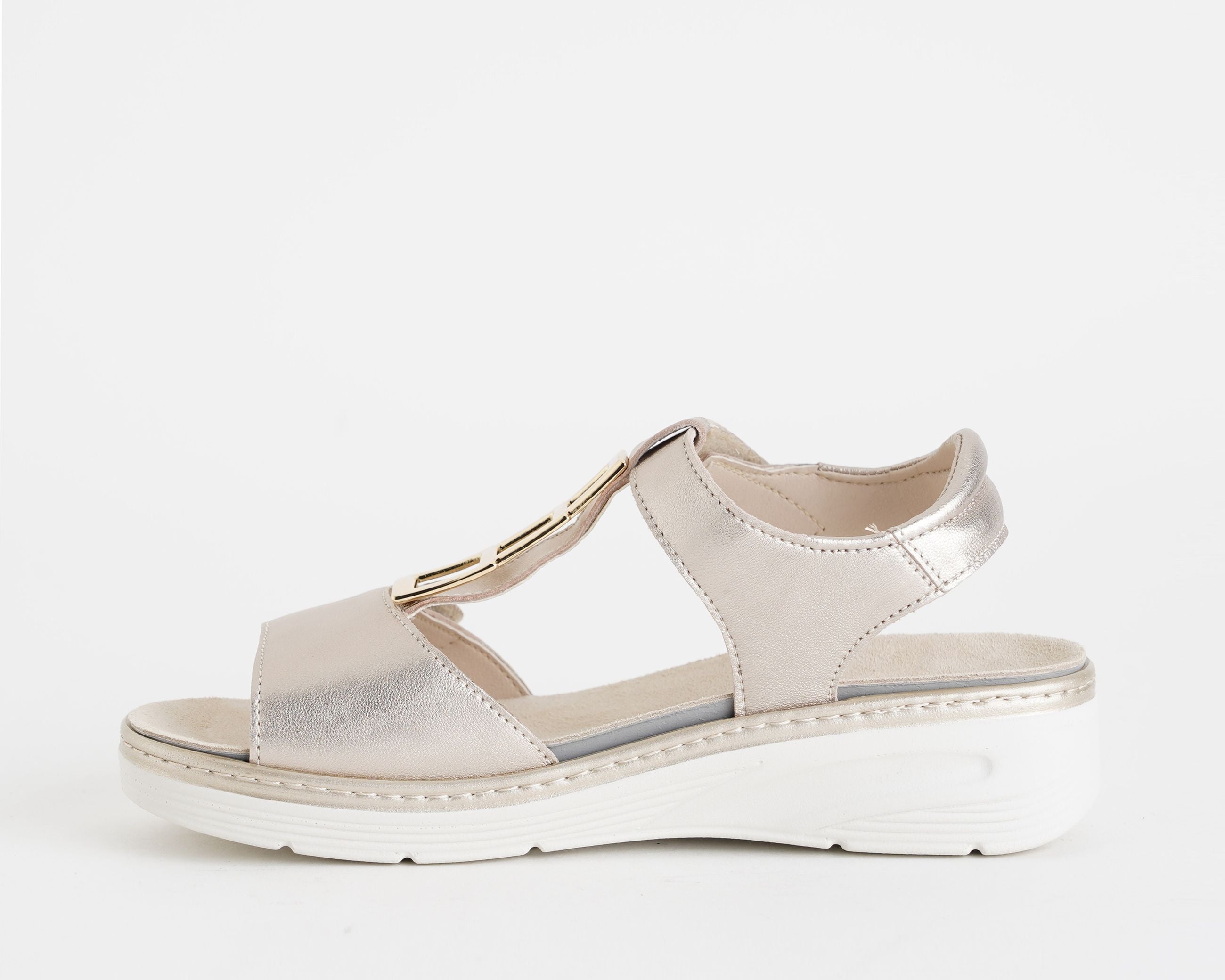 Sandalo con mini zeppa MELLUSO 019285 Platino