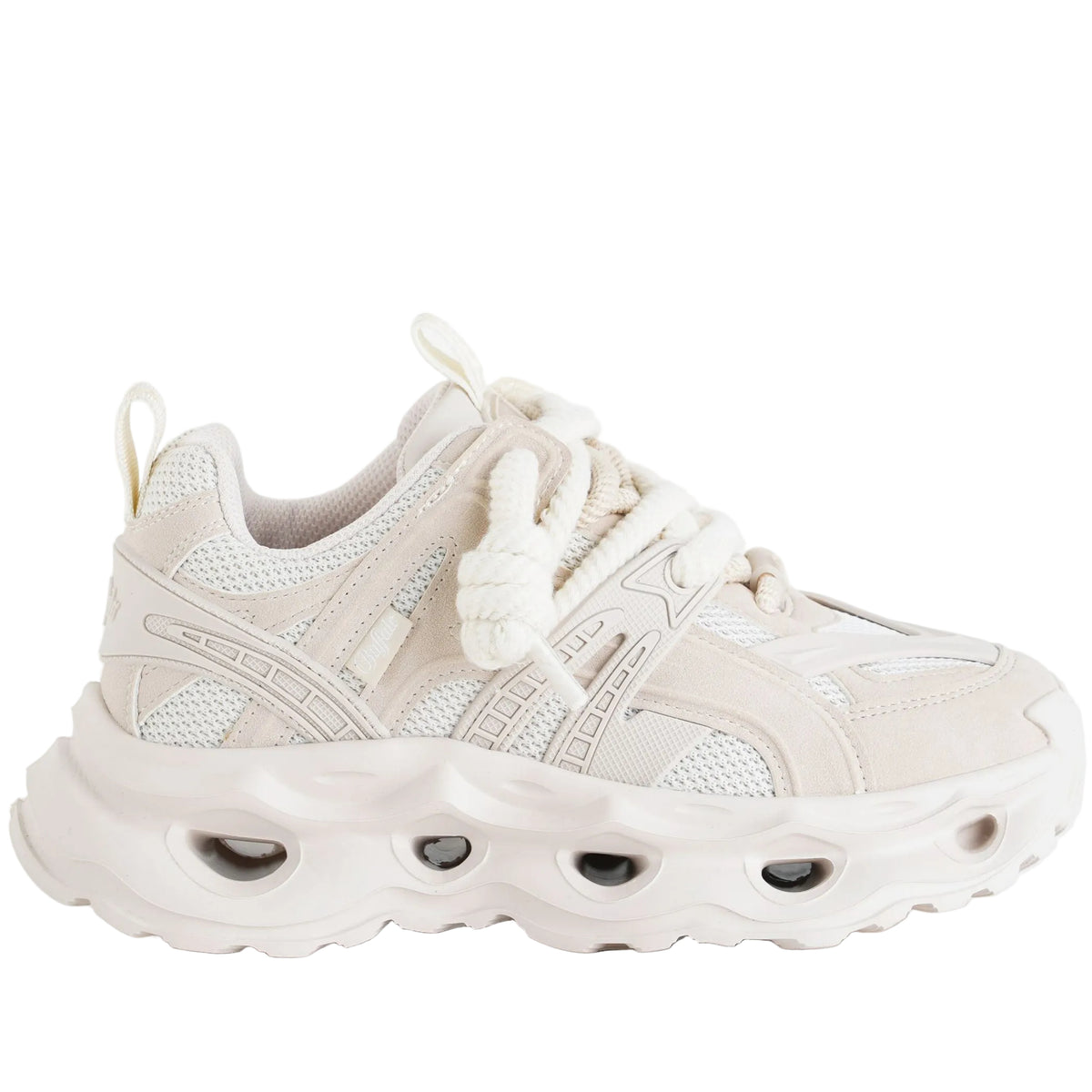 Sneakers Buffalo Malaga Lace PD00016373 Mesh Cream Donna