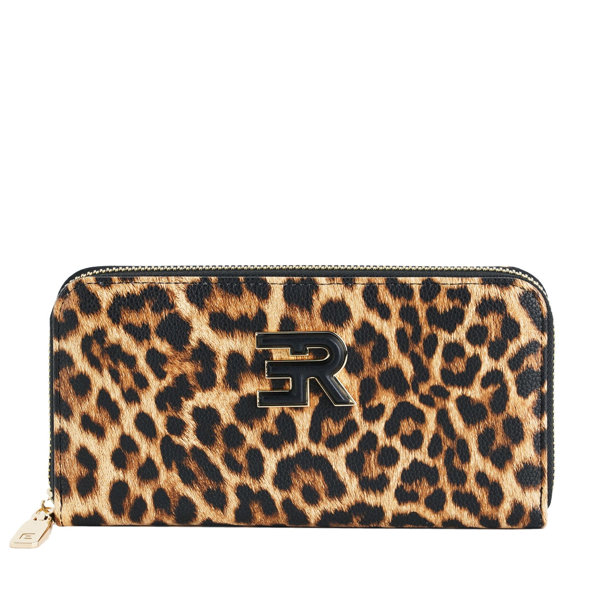 Portafoglio ERMANNO FIRENZE LARGE ZIP WALLET VIRGINIA LEOPARD 12600389 3203 Donna