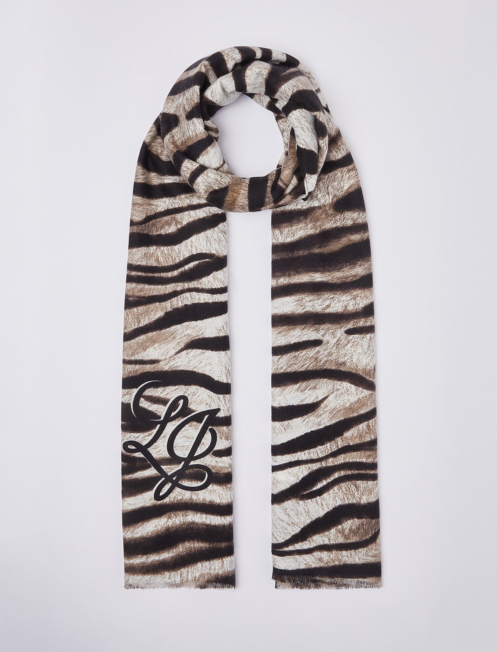 Stola Animalier Zebrata Liu Jo 2F6067 T2745 Cammello