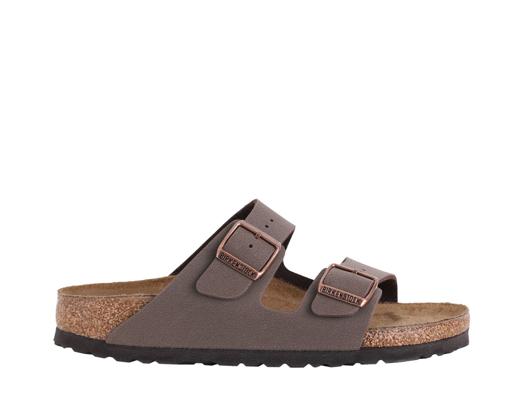 Sandalo Birkenstock Arizona Birko-Flor Mocca unisex – vista frontale
