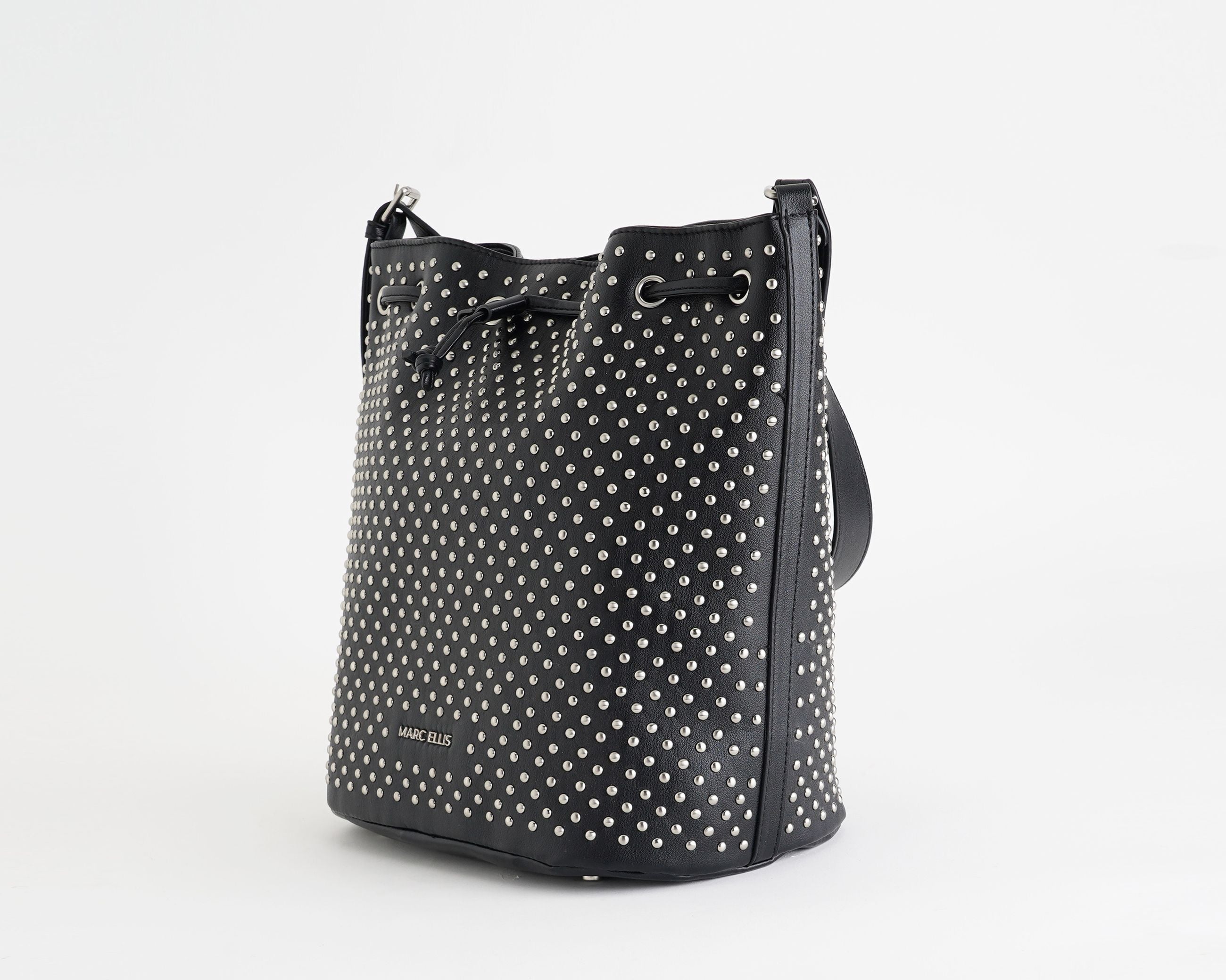Borsa Marc Ellis Layla Rock Black/Silver - Visione Laterale