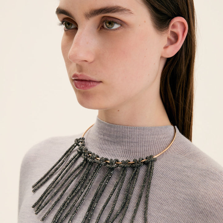 Collana Chocker NALI' EMCL1082 Ematite Donna