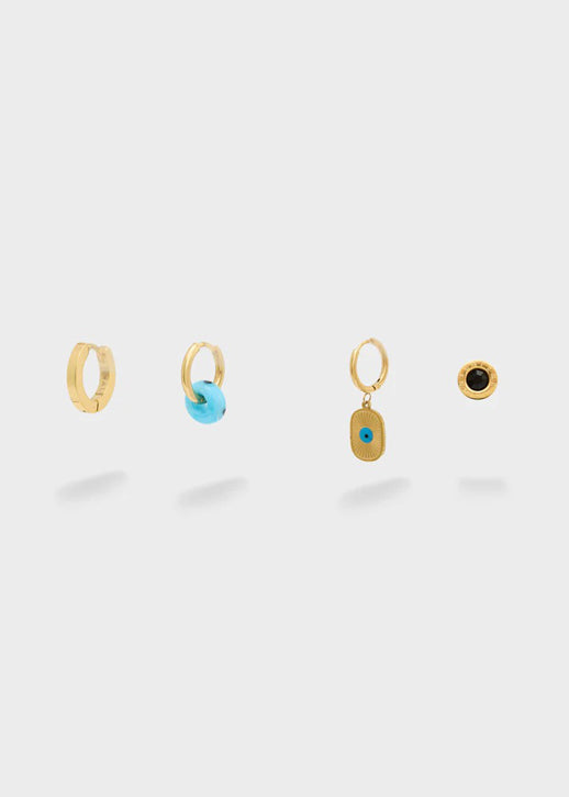 Set Orecchini Nalì Hoop Acc.Inos EMOR1935 Oro