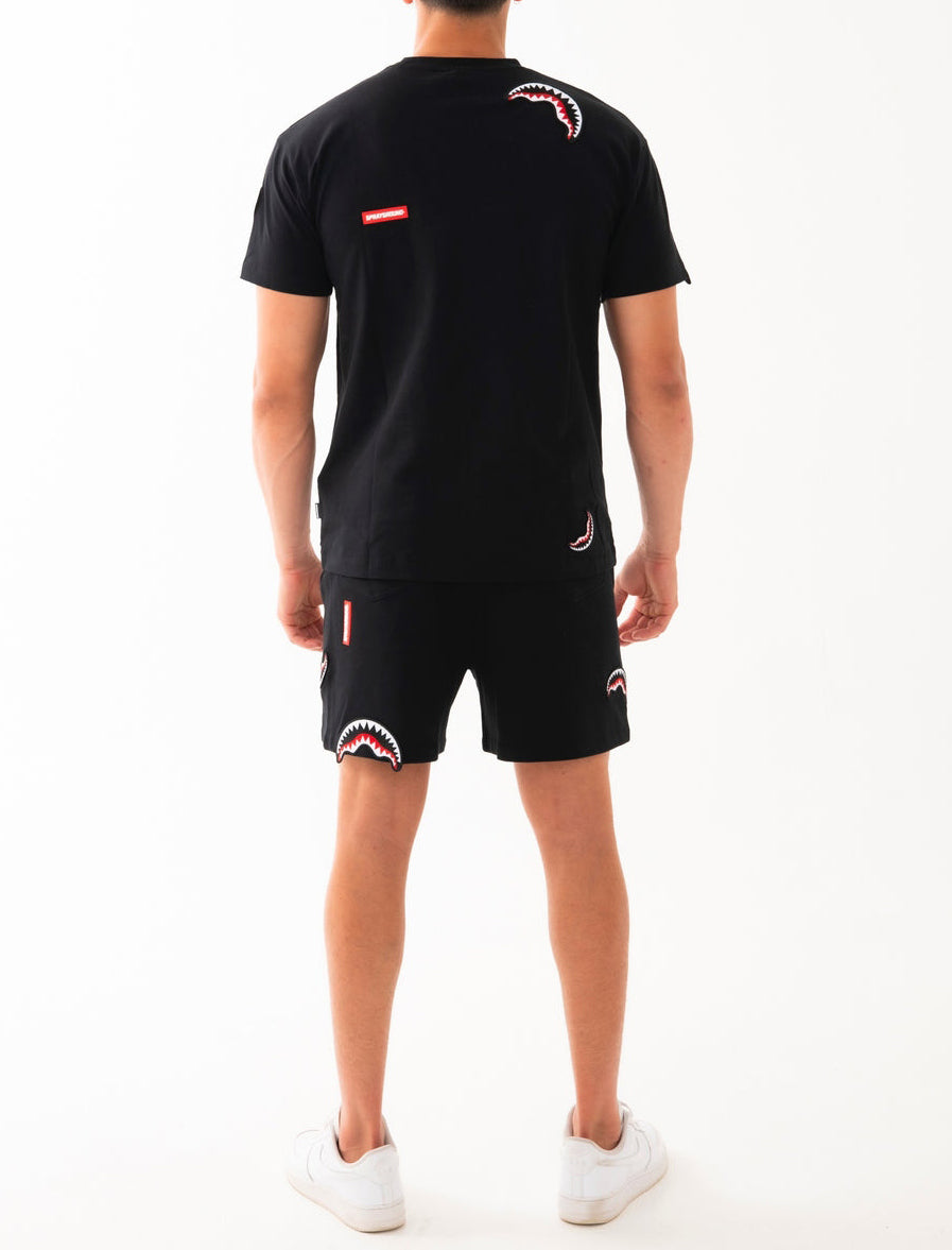 SPRAYGROUND SP847EBLK Shorts Sharkpatches Uomo Nero