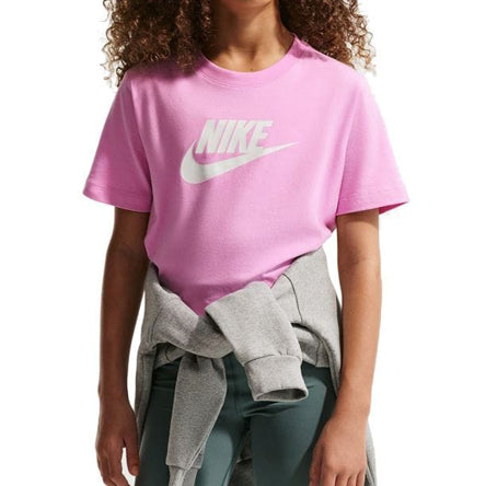 T-Shirt cropped Nike FZ5548-503 Lt Magenta Unisex bambino
