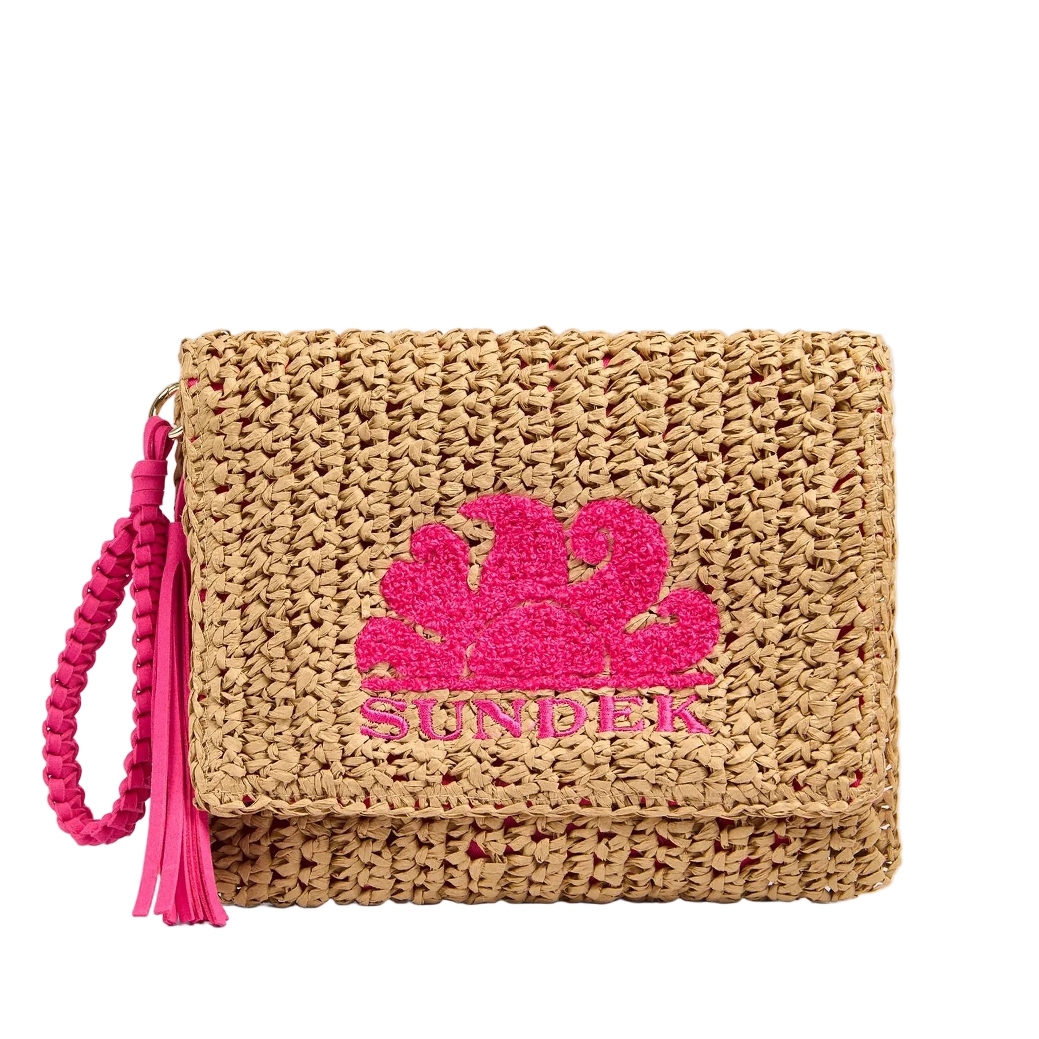 Pochette Gabi Sundek in paper straw AW022ABPA100 Durian