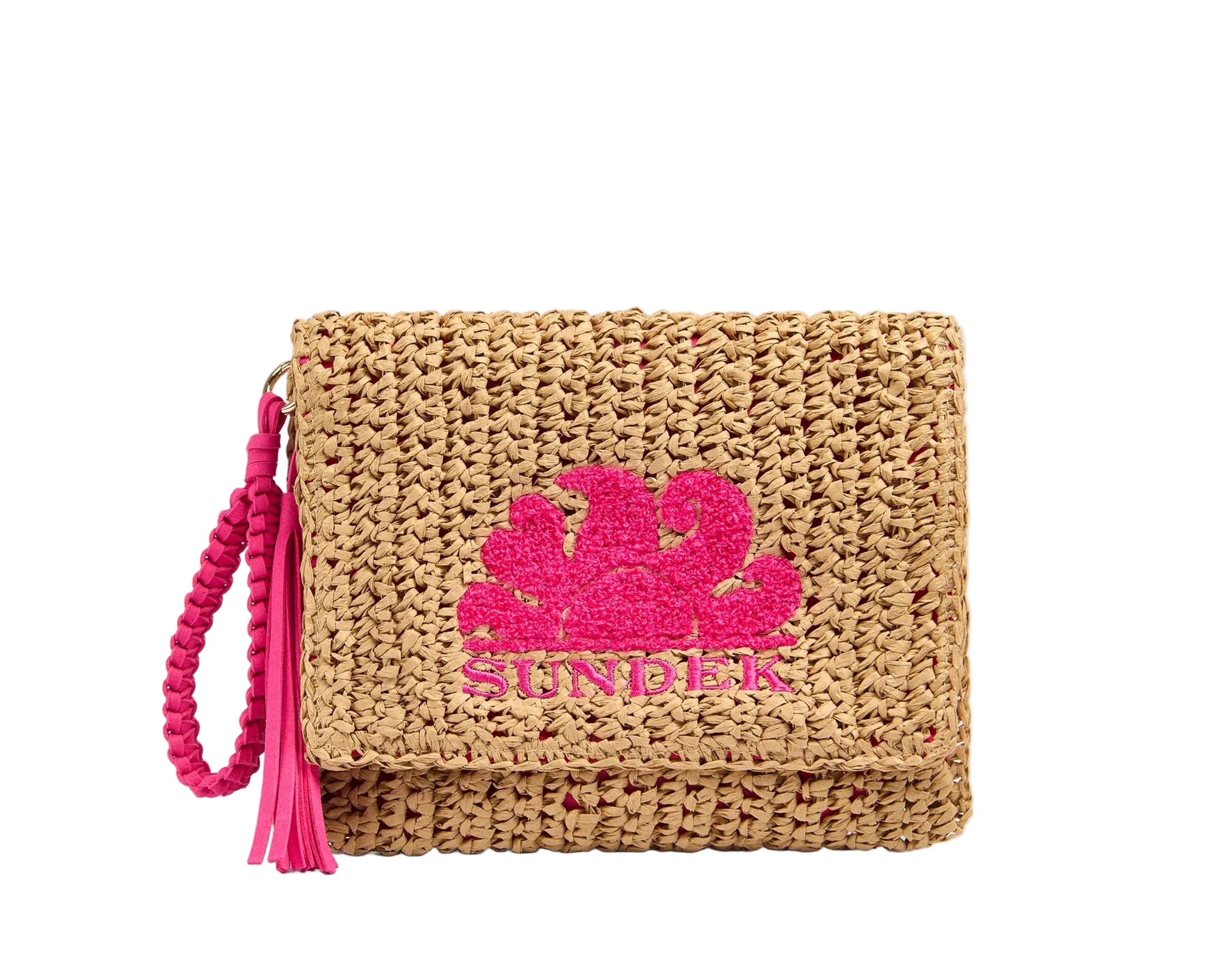 Pochette Gabi Sundek in paper straw AW022ABPA100 Durian
