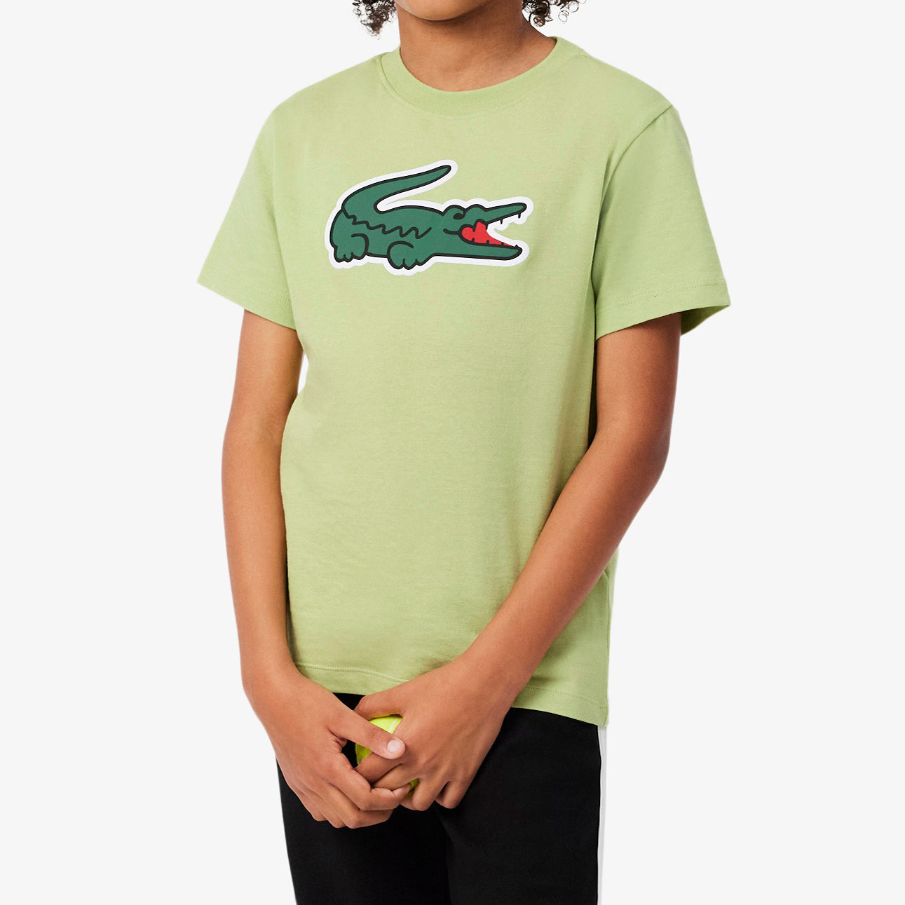 T-Shirt Lacoste 947234-UYB Verde Unisex Bambino