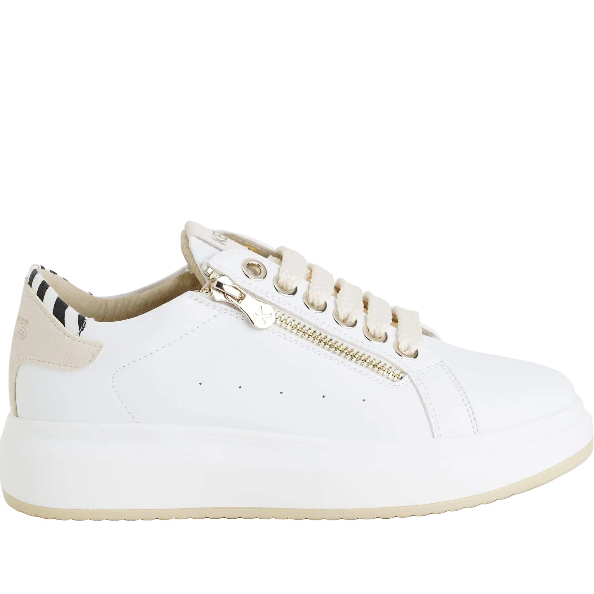 Sneakers bassa Keys K-11800 White/Beige Donna