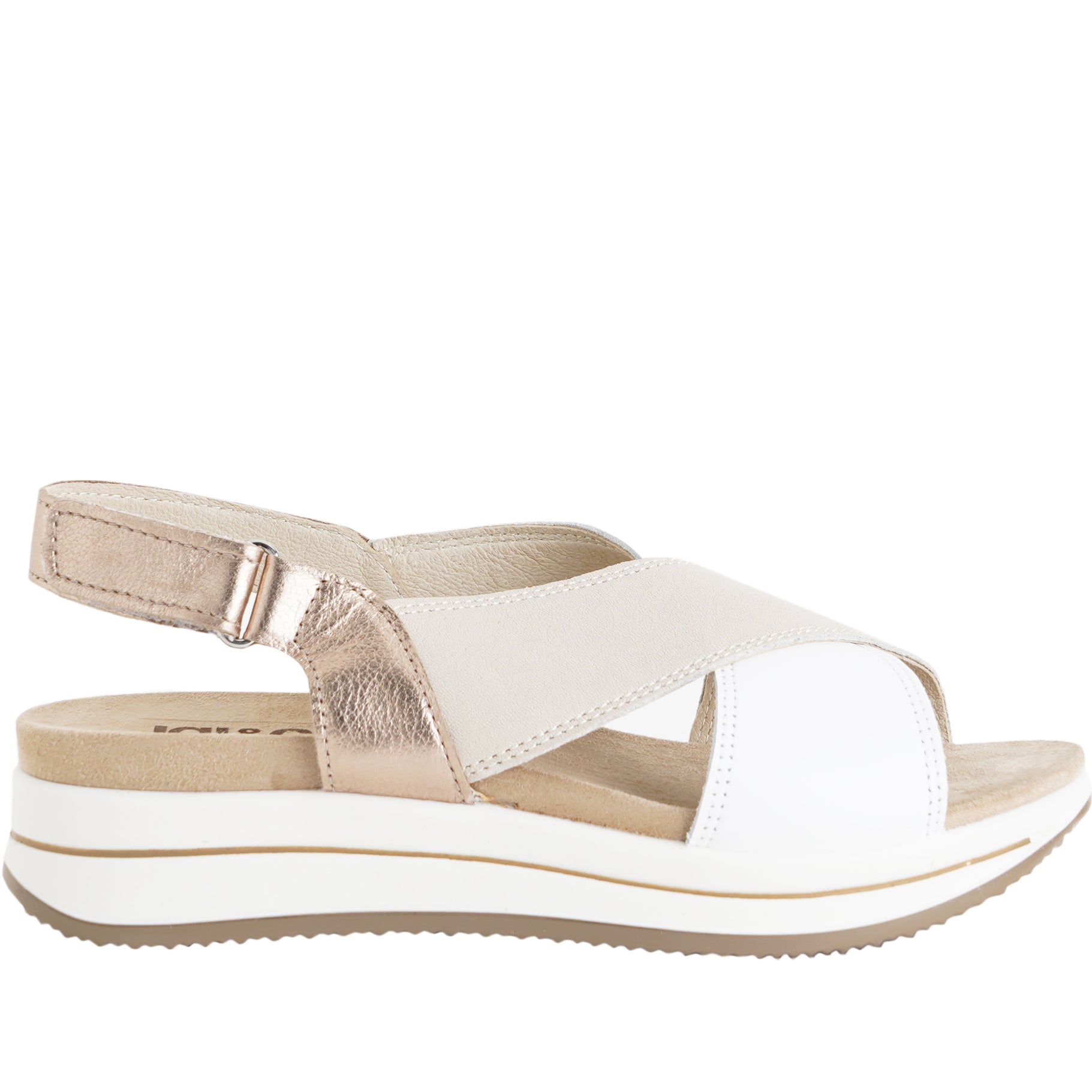 Sandalo con zeppa Donna