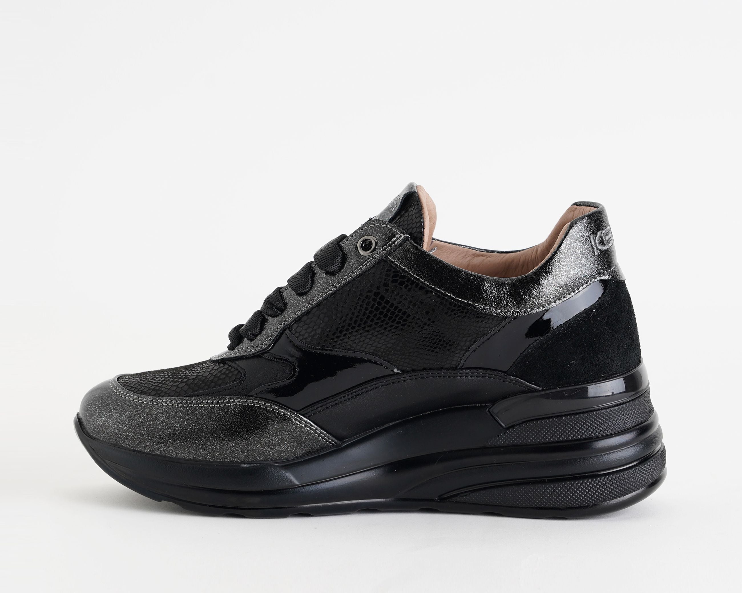 Sneakers con zeppa Keys K-11222 Nero