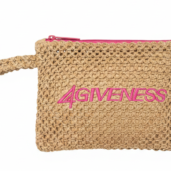 Pochette 4Giveness Ricamo 126WACPO6173 in cartapaglia Donna