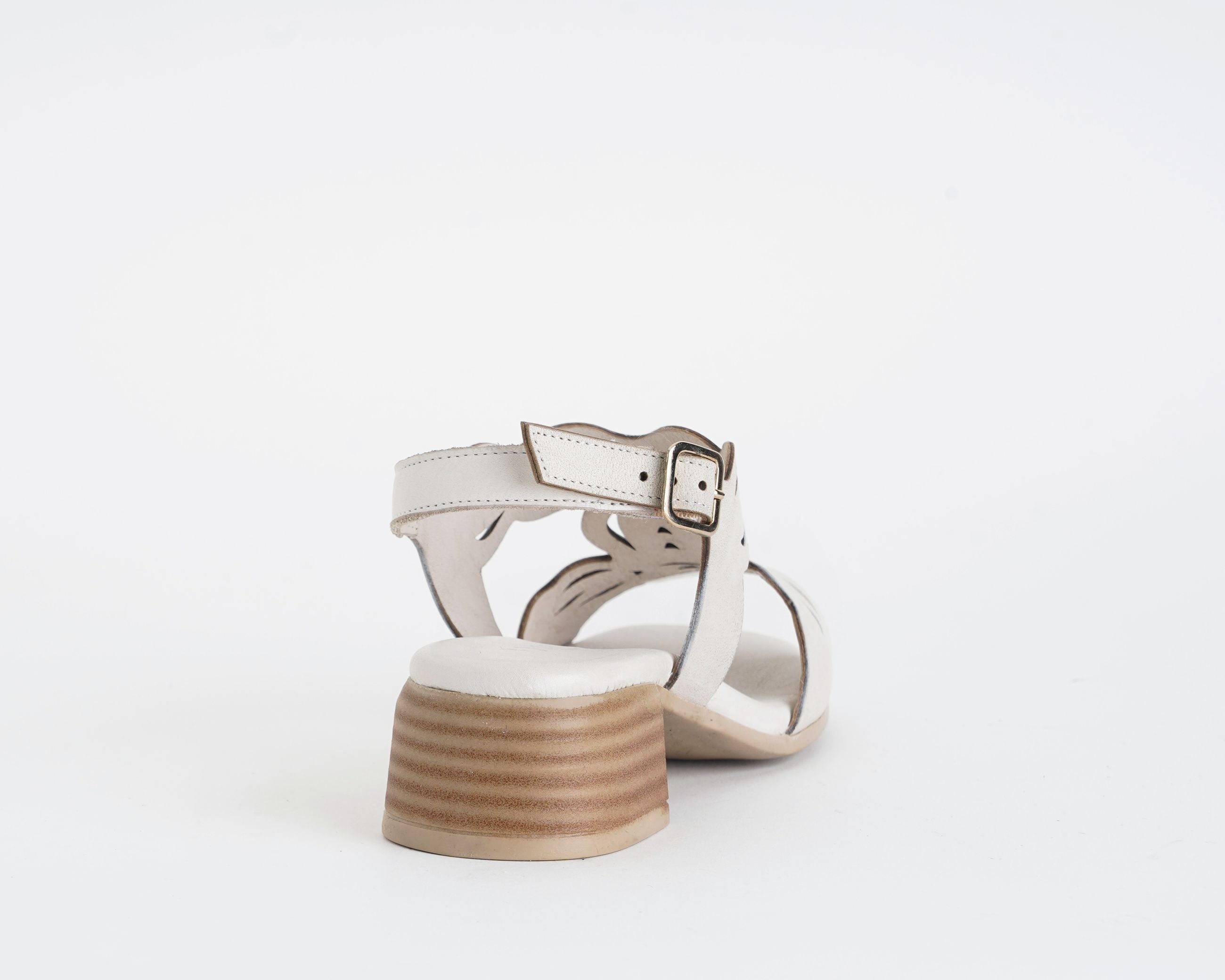Sandalo MELLUSO K56085 CREMA - nappa, tacco 4 cm, donna