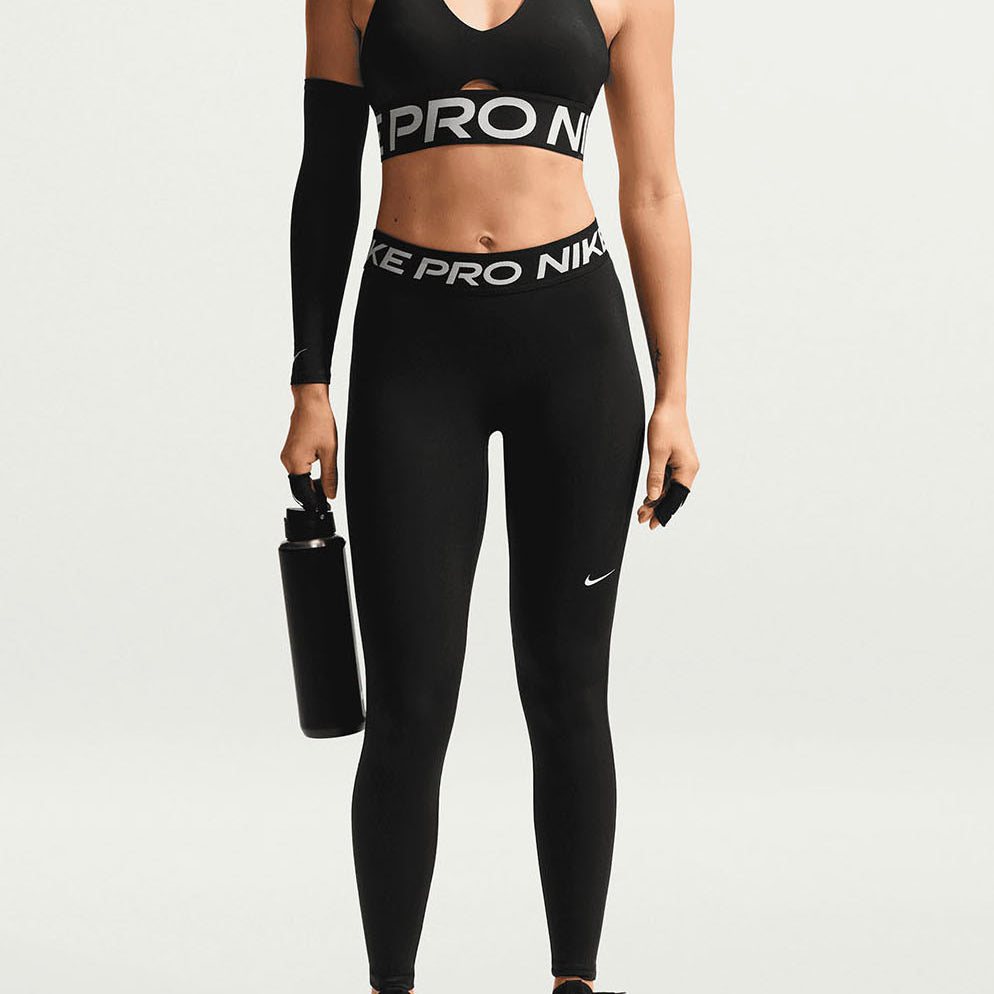 Legging Nike Pro Dri-FIT IQ0886-010 Black/White Donna