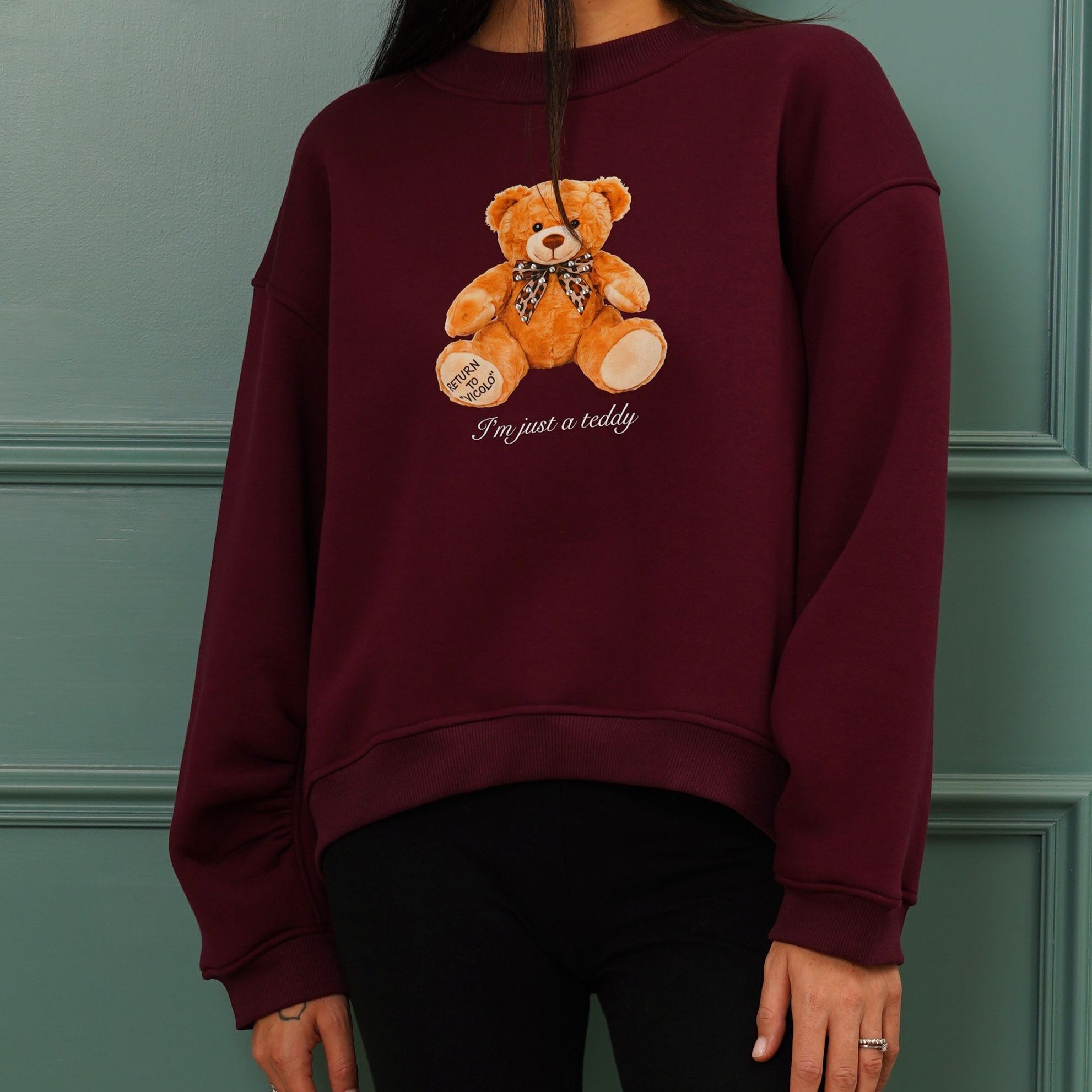 Felpa oversize VICOLO RF0561 Donna