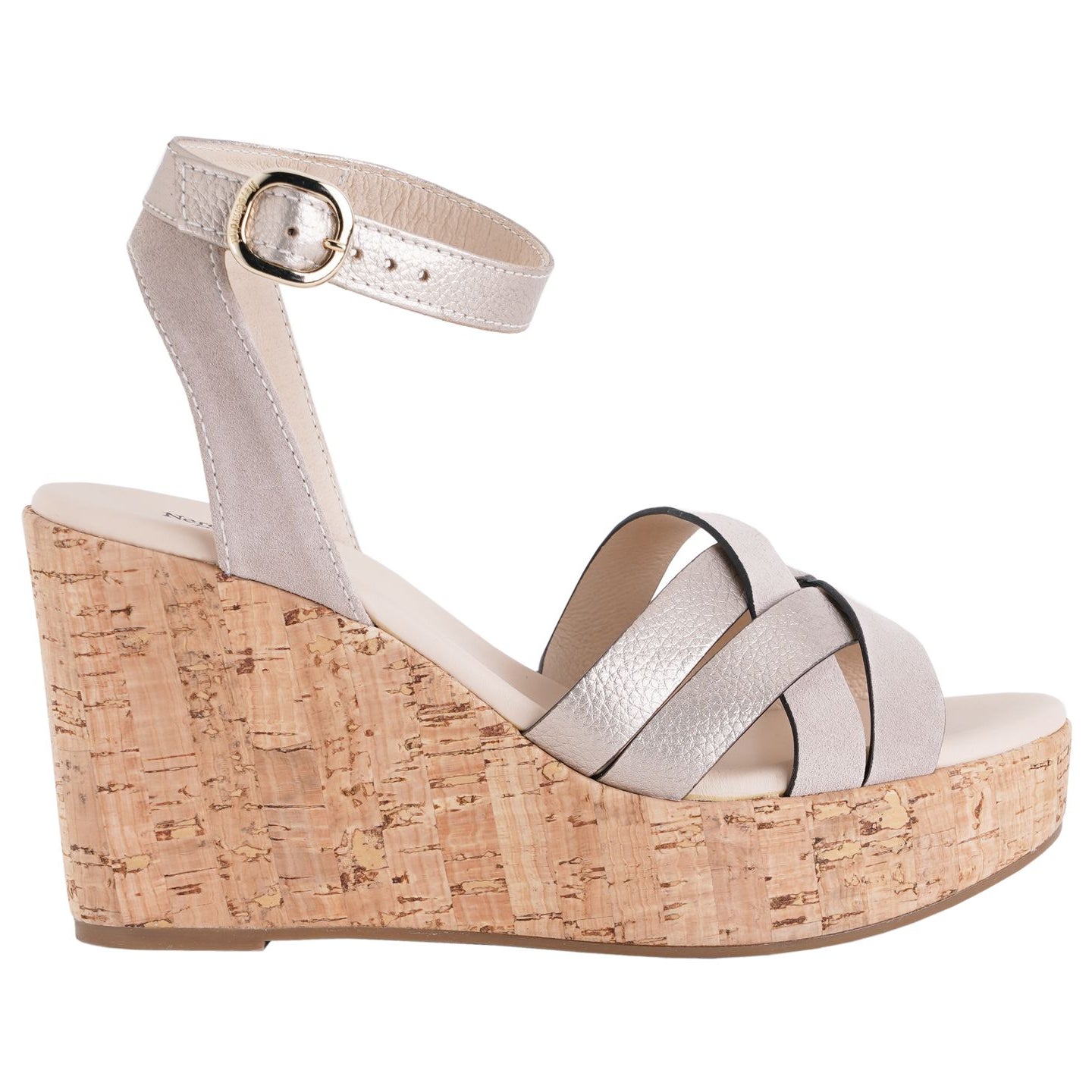 Sandalo con zeppa Donna