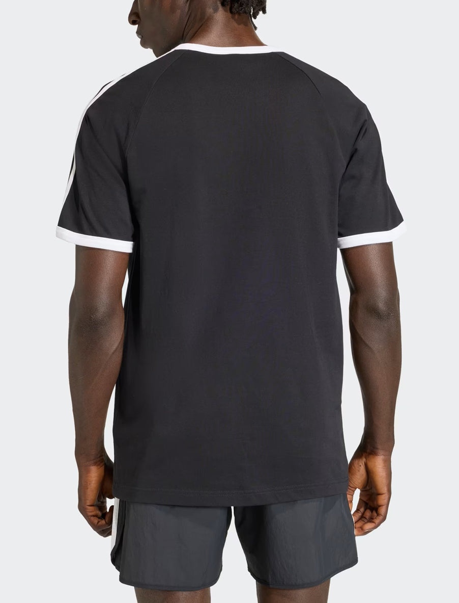 Adidas T-Shirt 3 Stripes KE3538 Nero – t-shirt uomo indossata, vista posteriore
