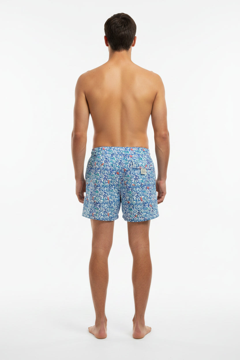 Pantaloncini da bagno uomo BAIA 30 REMI CAPRI AT1 Bianco/Blu