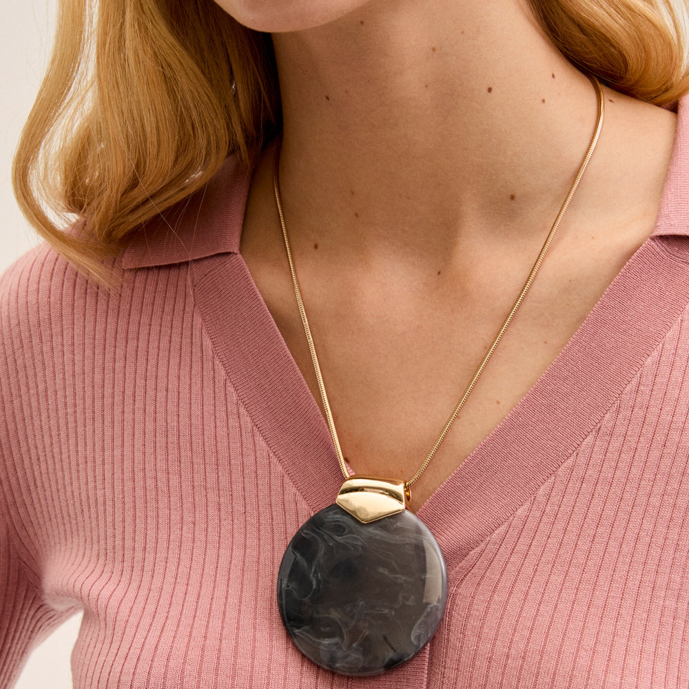 Collana NALI' NOA PENDENTE OVER DUCL0064 Grigio Donna