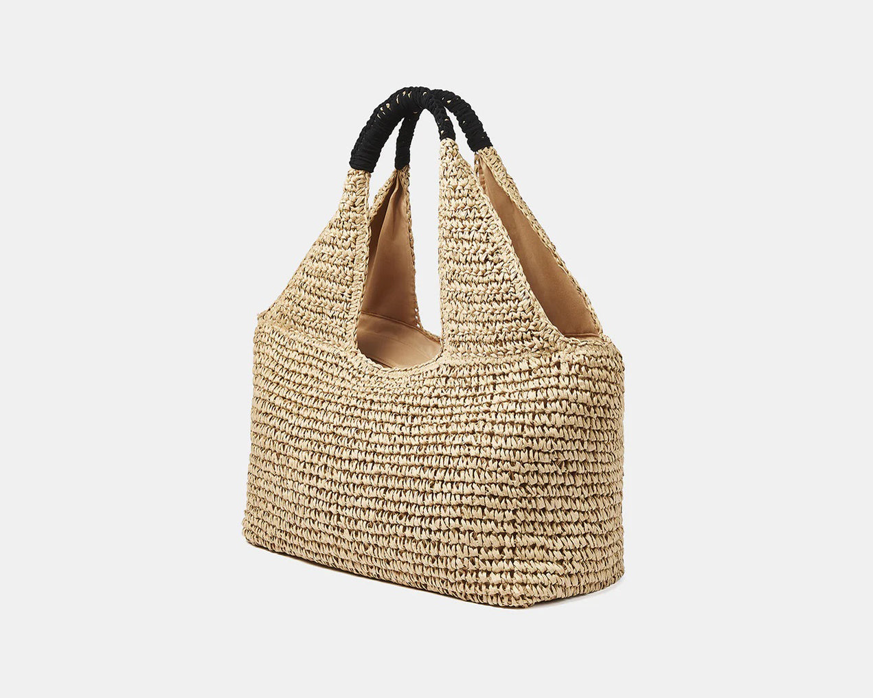 Maxi Bag Sundek in paper straw intrecciata AW714ABPA100 Tan