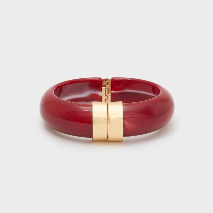 Bracciale Nalì Mochi in resina EMBR0465 Borgogna Donna