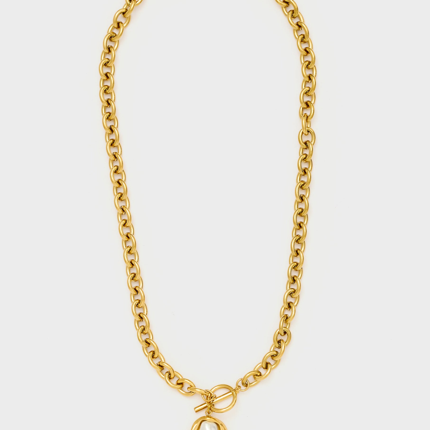 Collana Chiusura Toggle Con Perla Nali' PWCL0011 Oro Donna