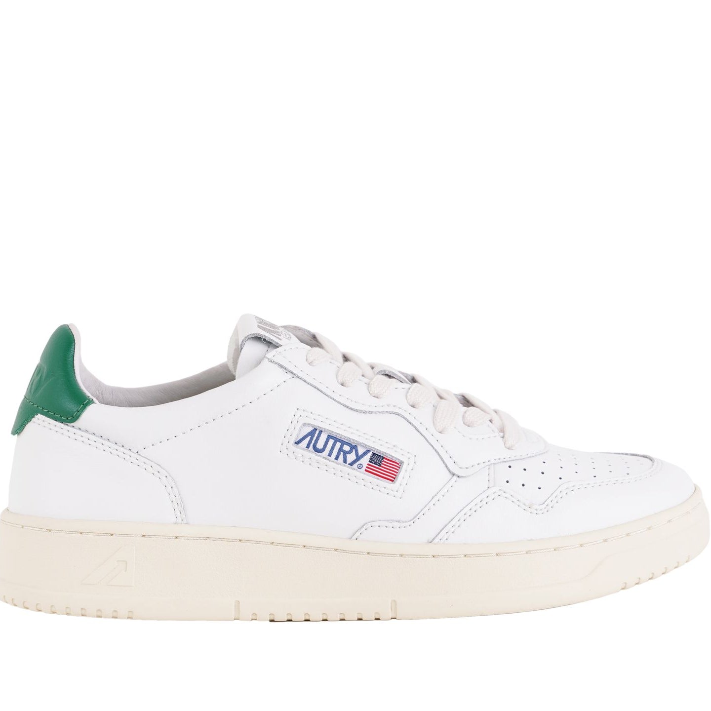 Sneakers in pelle Autry Medalist Low Man AULM LL20 Bianco/Verde Uomo