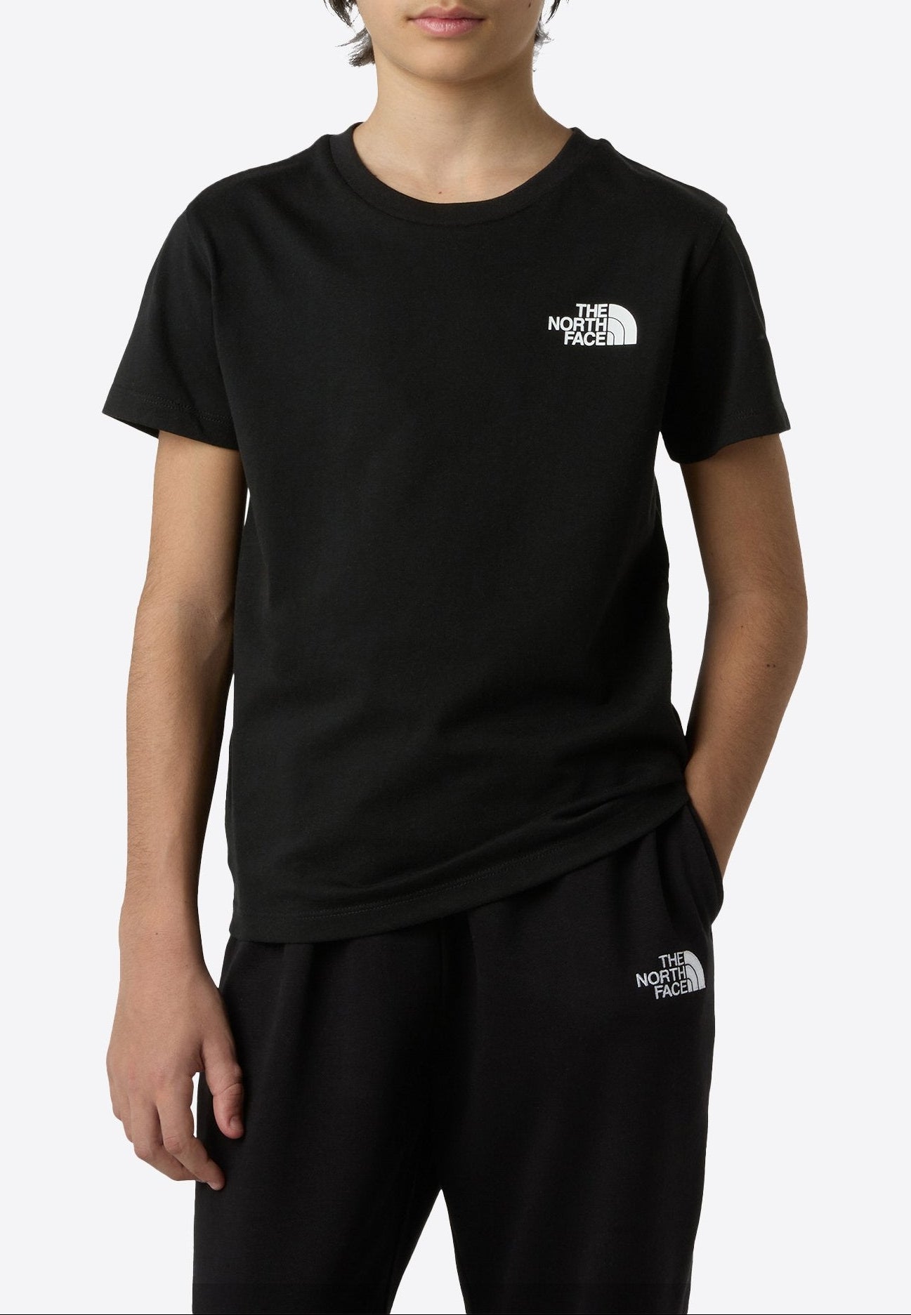 T-shirt The North Face Simple Dome NF0A87T4JK31 unisex bambino colore nero Tnf Black