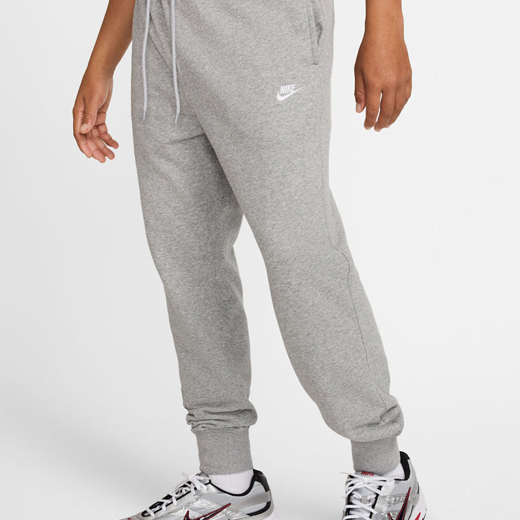 Pantaloni jogger in French Terry Nike FN3801-063 Dk Grey Heather/Lt Smoke Grey/(White) Uomo