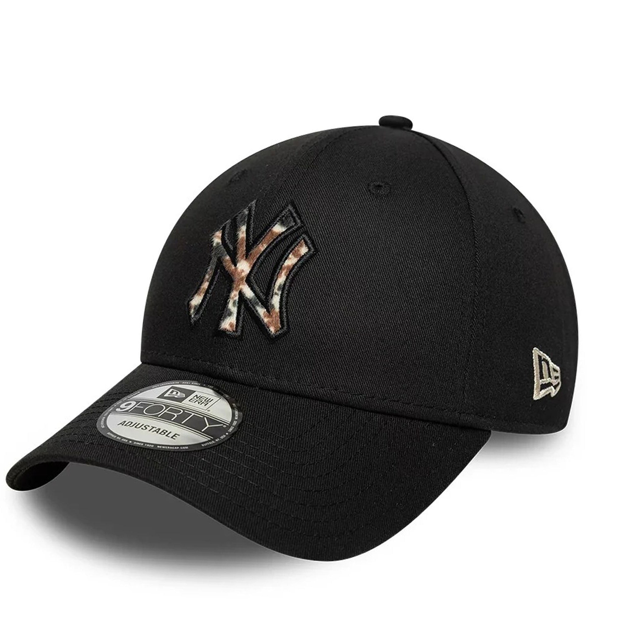 Cappello New Era 60844109 9FORTY New York Yankees Animal Print Nero