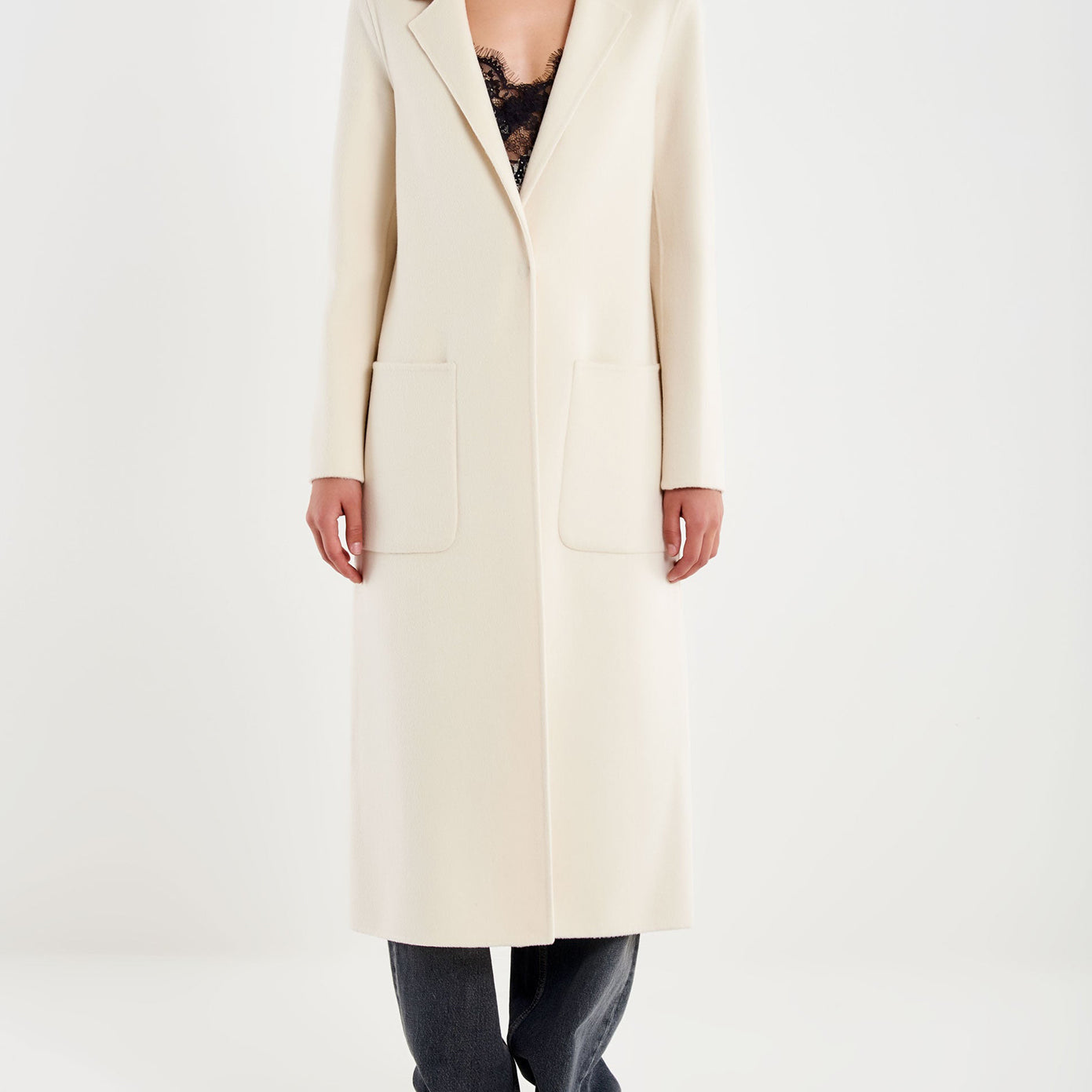 Cappotto Basic Monopetto VICOLO TF0002 Bianco