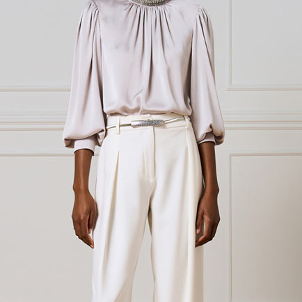 Blusa maniche lunghe ACCESS FASHION 54-2016-343 Argento Donna