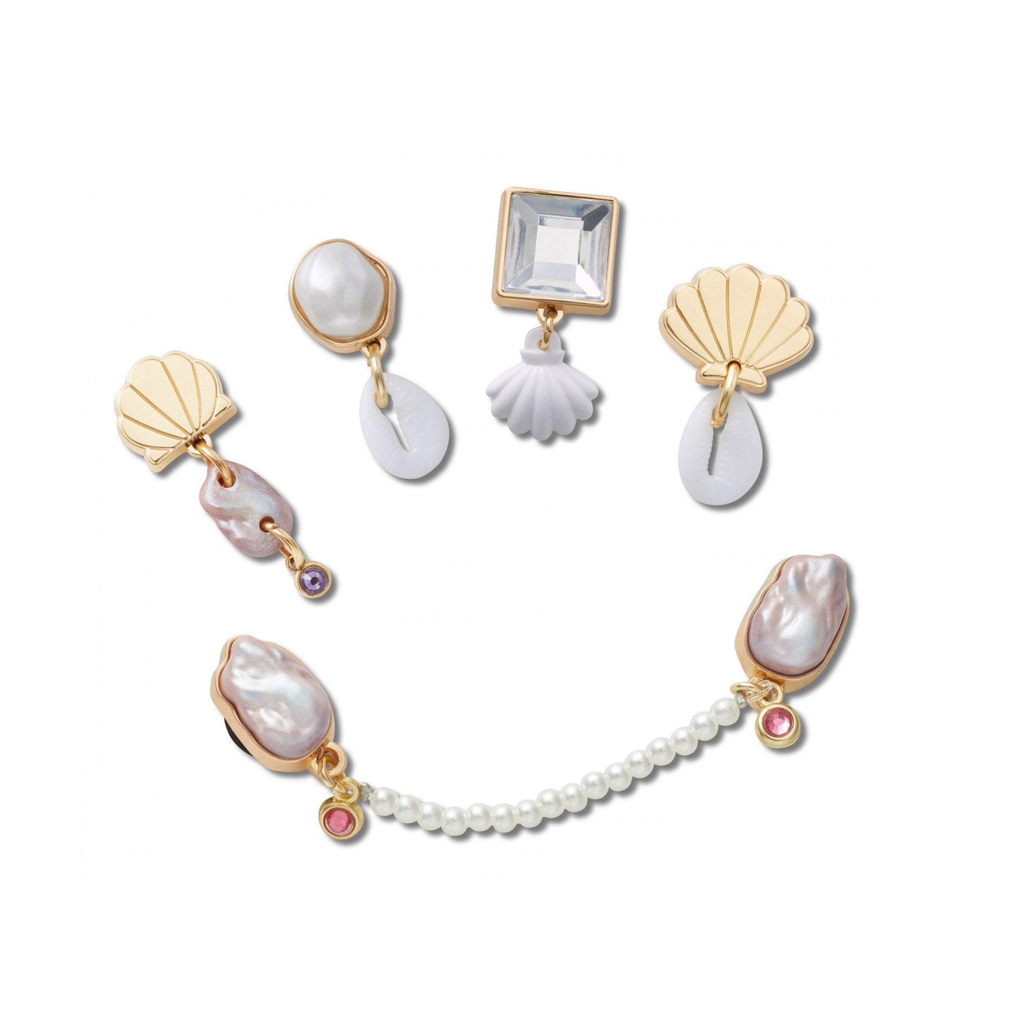 Charms Crocs Elevated Pearl 5Pack CR.6040 JIB Multi Unisex Uomo Donna